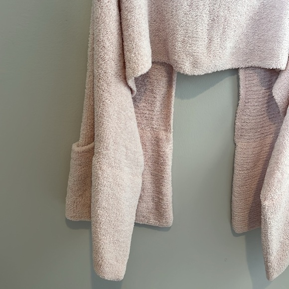 Soma Womens Light Pink Chenille Pocket Wrap Shawl Cardigan Soft One Size 75"x26" - Picture 9 of 16